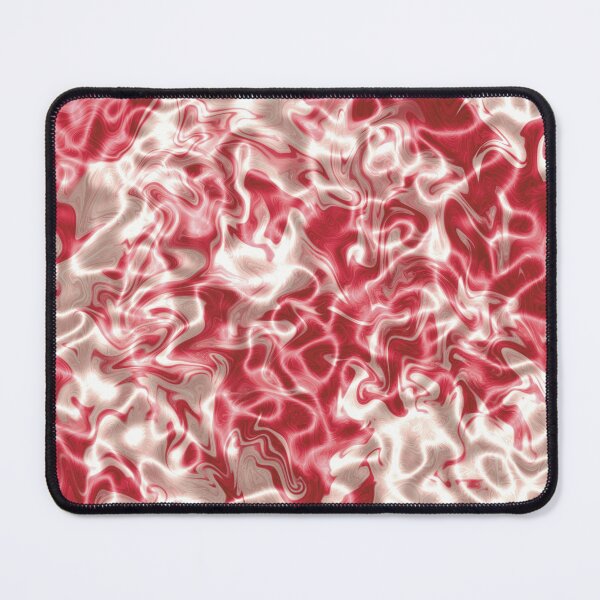 Item preview, Crimson & Cream Glowing Liquid Abstract Art designed and sold by MINIADORA.