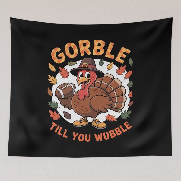 Item preview, Thanksgiving Patchwork Gobble Till You Wobble Turkey designed and sold by ryukaizox1.