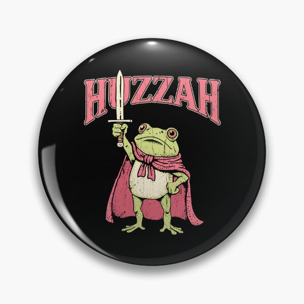 Artikelvorschau, Huzzah Froschritter Lustiges Schwert Meme Zitat entworfen und verkauft von DavidCloud.