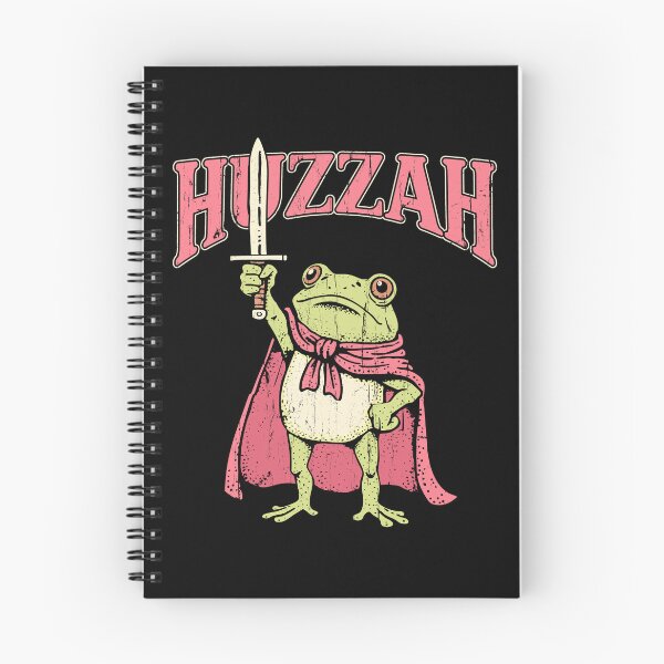 Item preview, Huzzah Frog Knight Funny Sword Meme Quote designed and sold by DavidCloud.