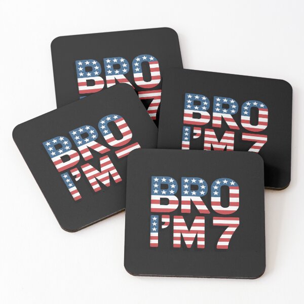 Item preview, 7th Birthday Boy Bro I’m 7 Years Old 4th of July USA Flag designed and sold by itsnothatweird.