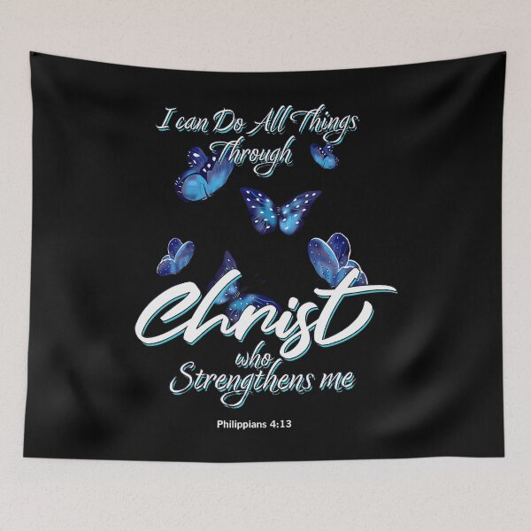Item preview, I Can Do All Things Through Christ Butterfly Religious designed and sold by SheilaAnjelica.