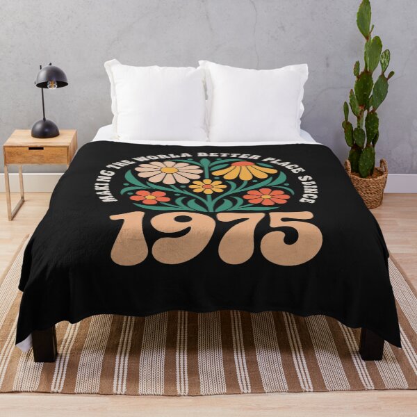 Item preview, 50 Years Old Vintage 1975 50th Birthday Tee Wildflower Women designed and sold by itsnothatweird.