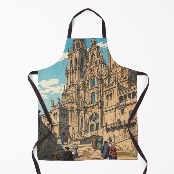Item preview, Santiago de Compostela Cathedral Japanese Woodblock Print designed and sold by Takeda-art.