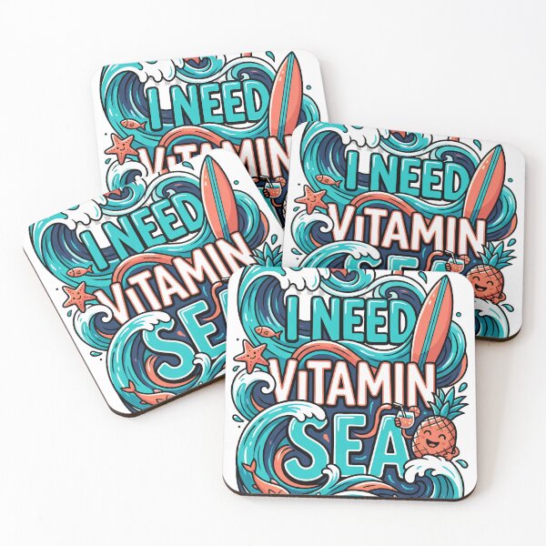 Item preview, I Need Vitamin Sea Ocean Wave Travel Humor designed and sold by Quillway.