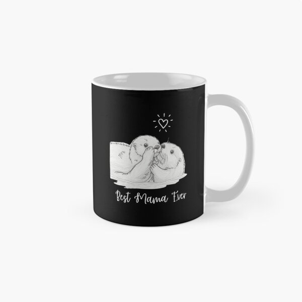 Item preview, Best Mama Ever. Sea Otter Mother and Baby Otter design designed and sold by SofikoDesigns.