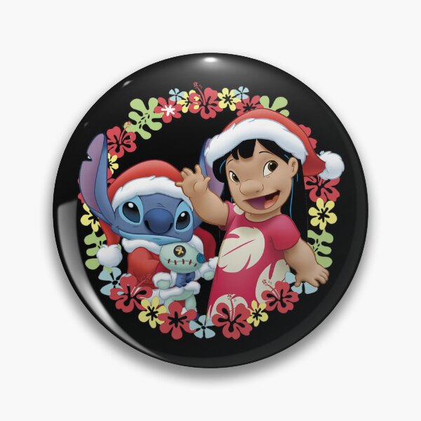Item preview, Stitch Mele Kalikimaka Hawaiian Christmas Wreath Vibes designed and sold by DemetMath.