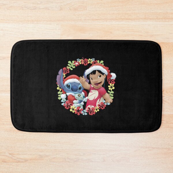 Item preview, Stitch Mele Kalikimaka Hawaiian Christmas Wreath Vibes designed and sold by DemetMath.