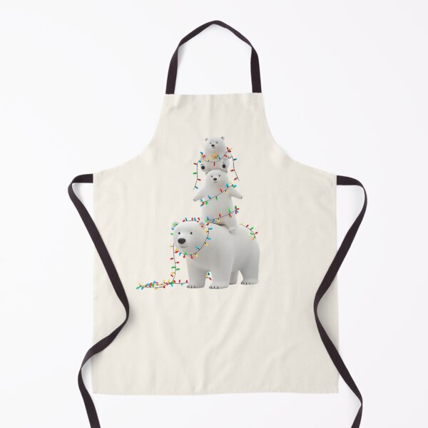 Item preview, Stacked Polar Bears with Christmas Lights designed and sold by HumTumMe.