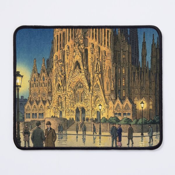 Item preview, Sagrada Familia Japanese Woodblock Print designed and sold by Takeda-art.