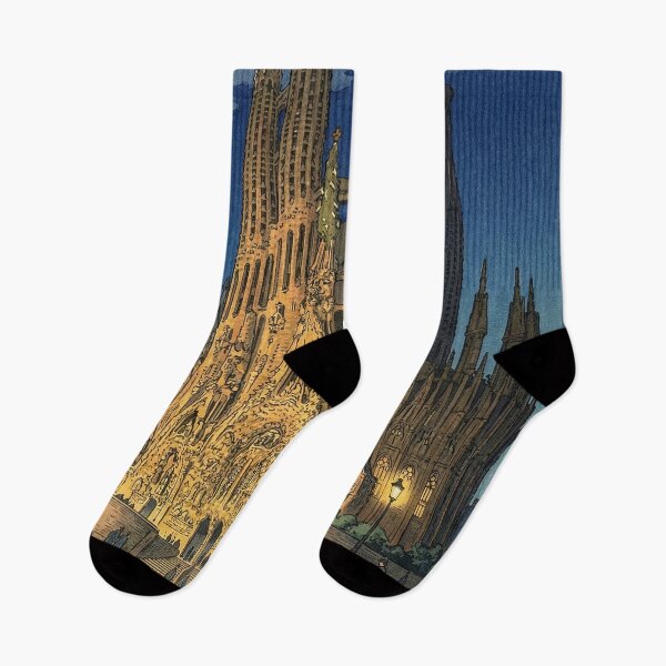 Item preview, Sagrada Familia Japanese Woodblock Print designed and sold by Takeda-art.