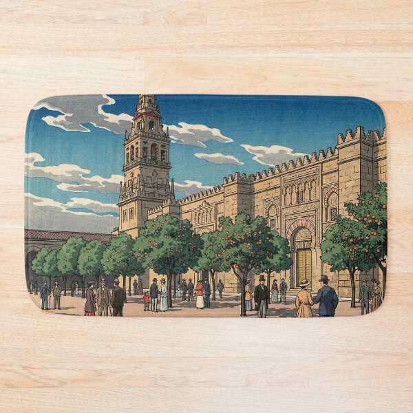 Item preview, Mosque Cathedral of Cordoba Japanese Woodblock Print designed and sold by Takeda-art.