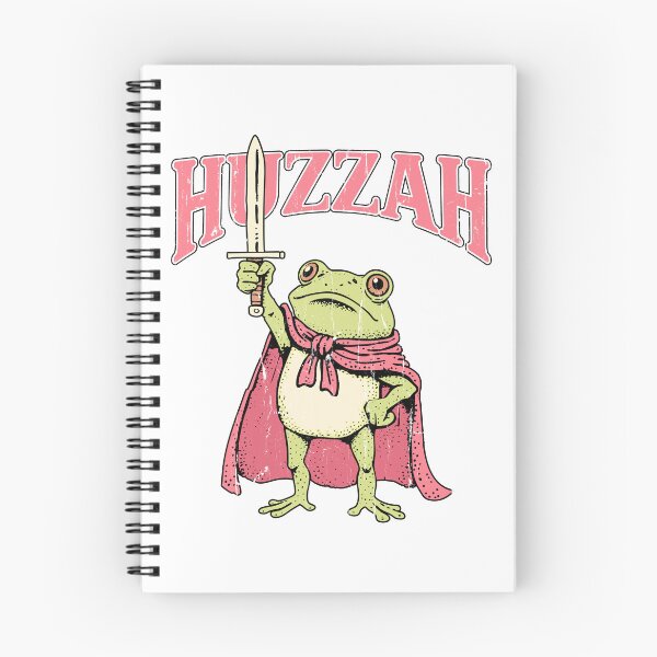 Item preview, Huzzah Frog Knight Funny Sword Meme Quote designed and sold by DavidCloud.