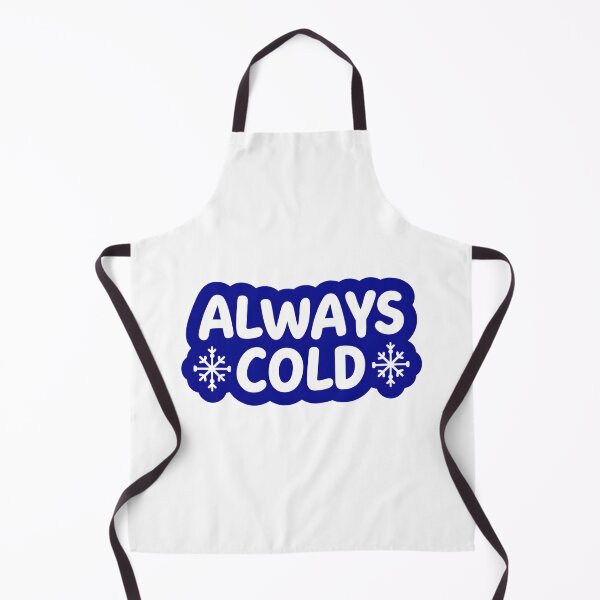 Item preview, Always Cold Playful Text with Snowflake Design  Fun Winter Holiday Sticker designed and sold by FestivityFinds.