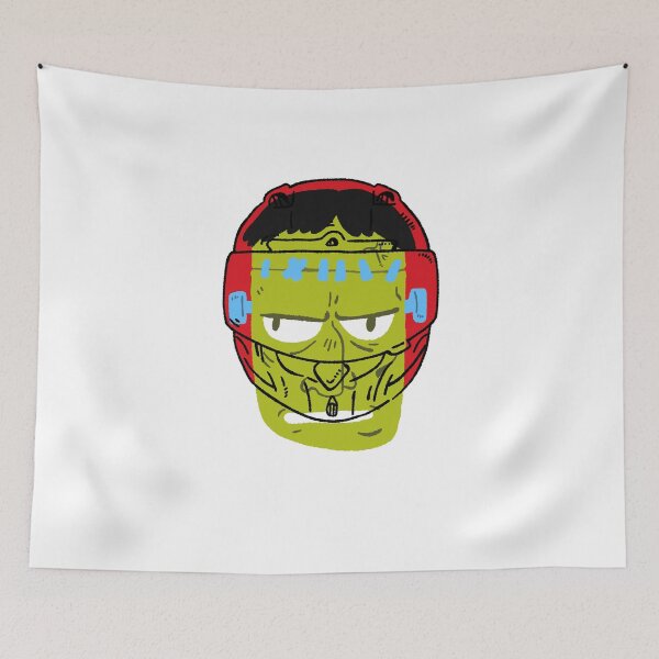 Item preview, Frankenstein biker Helmet - Monster Rider Graphic designed and sold by RNASstuff.
