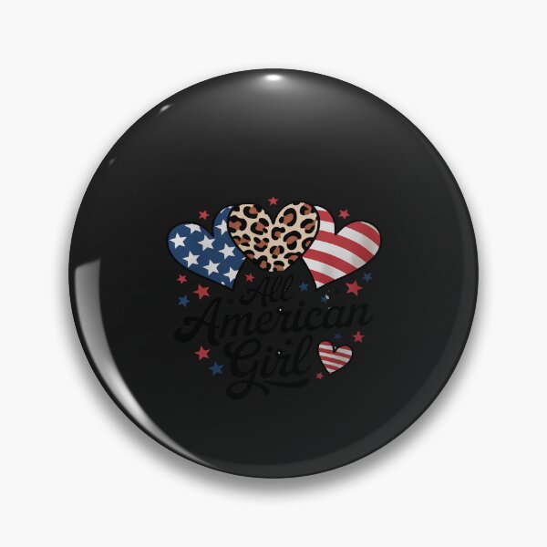 Item preview, All American Girl Leopard Heart 4th Of July USA Flag Women designed and sold by itsnothatweird.