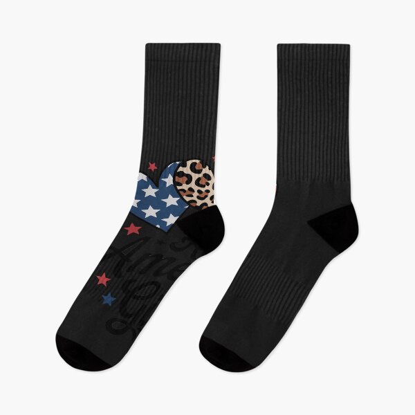 Item preview, All American Girl Leopard Heart 4th Of July USA Flag Women designed and sold by itsnothatweird.