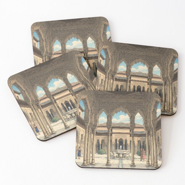 Item preview, The Alhambra Palace Japanese Woodblock Print designed and sold by Takeda-art.