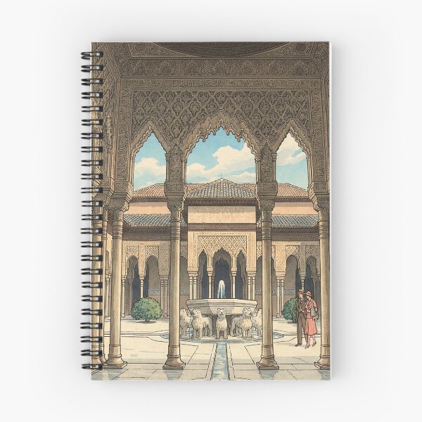 Item preview, The Alhambra Palace Japanese Woodblock Print designed and sold by Takeda-art.
