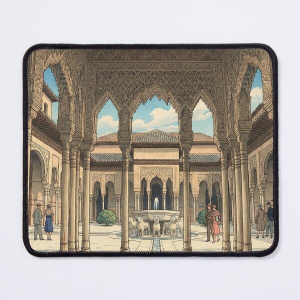 Item preview, The Alhambra Palace Japanese Woodblock Print designed and sold by Takeda-art.