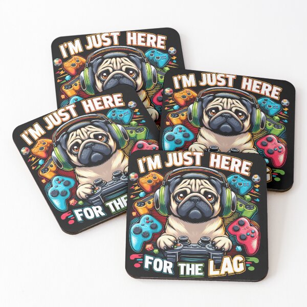 Item preview, Funny Pug Gaming T-Shirt Gift for Gamers designed and sold by VectorVerseHub.