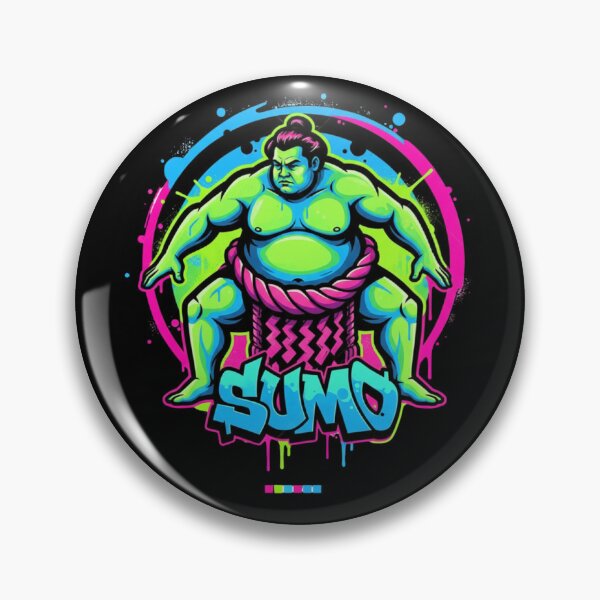 Artikelvorschau, Neon Sumo Street Fighter entworfen und verkauft von ShapeVibe.