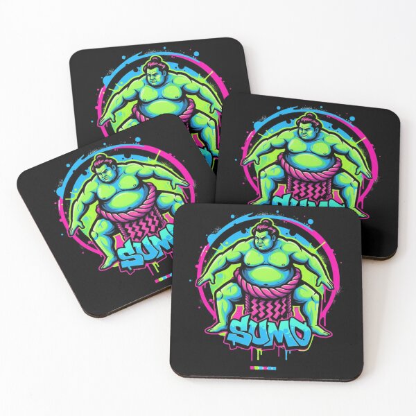 Item preview, Neon Sumo Street Fighter designed and sold by ShapeVibe.