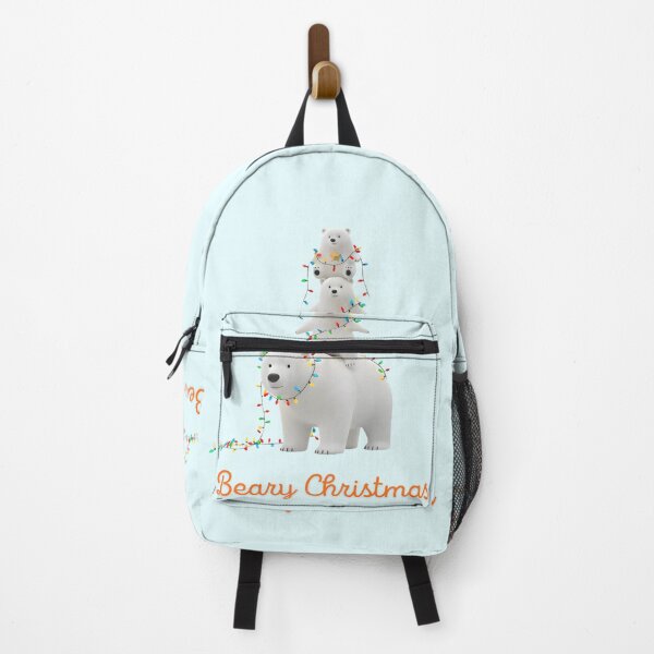 Item preview, Beary Christmas Polar Bears with Lights - Cute Holiday Card Design designed and sold by HumTumMe.