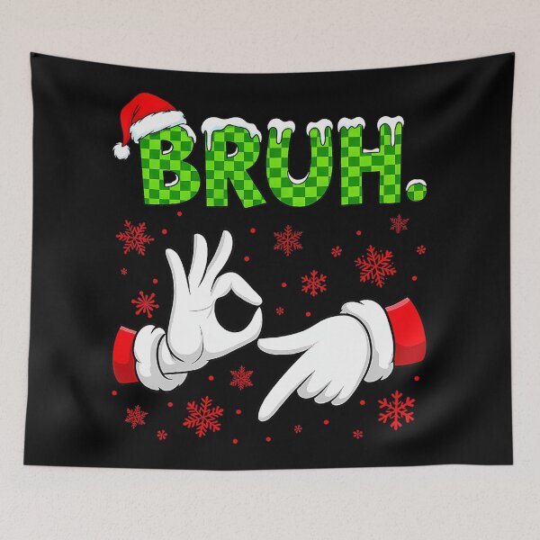 Artikelvorschau, Bruh 67 Santa Hand Six Seven Meme Christmas Matching Squad entworfen und verkauft von JEFDodsonArt.