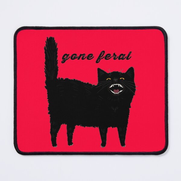 Item preview, Gone Feral Black Cat designed and sold by KilkennyCat Art.
