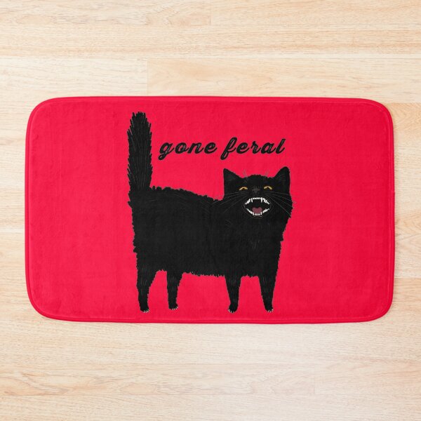 Item preview, Gone Feral Black Cat designed and sold by KilkennyCat Art.