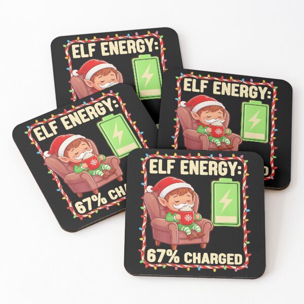 Item preview, Elf Mode 67% Charged Funny Christmas 6 7 Six Seven Meme designed and sold by pansak.
