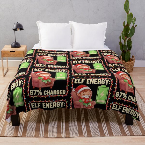 Item preview, Elf Mode 67% Charged Funny Christmas 6 7 Six Seven Meme designed and sold by pansak.