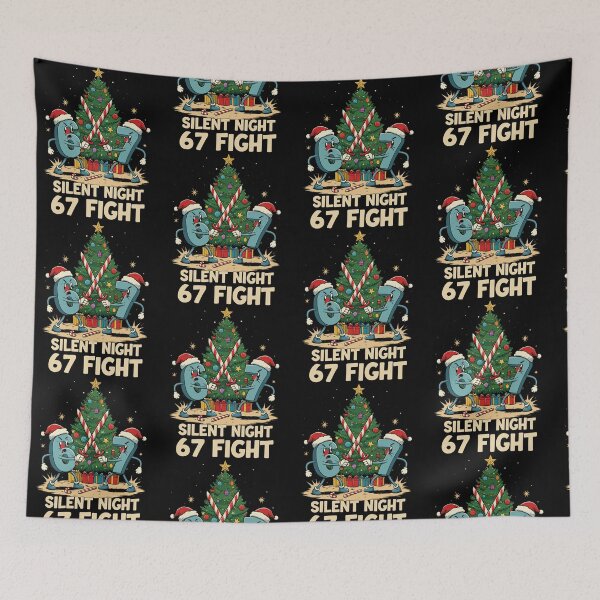 Item preview, Silent Night 67 Fight Christmas Cartoon 67 Six Seven designed and sold by pansak.