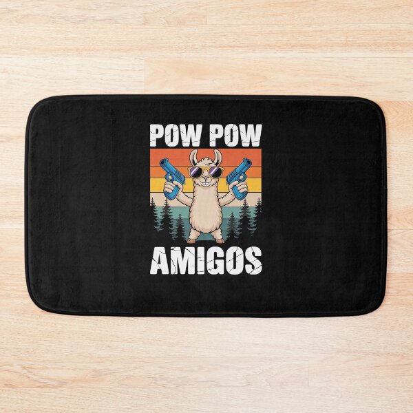 Item preview, Alpaca POW POW AMIGOS Retro Lama Funny Alpacas designed and sold by procionartss.