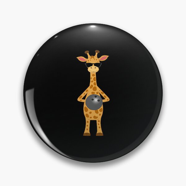 Item preview, Funny Giraffe Wearing Sunglasses Tenpin Bowling designed and sold by RuthSheila.