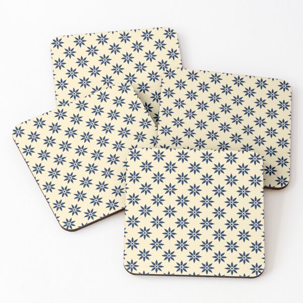 Item preview, Boro and Sashiko Floral Seamless Repeat designed and sold by Sharon Schwalbe.