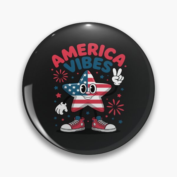 Item preview, America Vibes American Flag Retro Groovy 4th Of July USA designed and sold by procionartss.