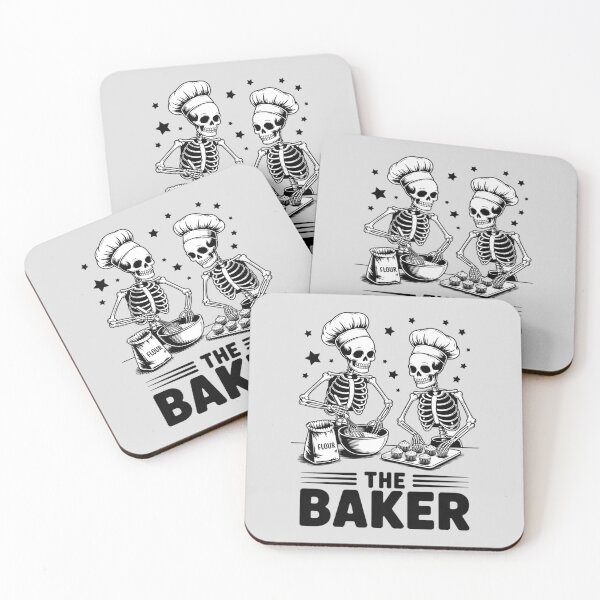 Item preview, The Baker Skeletons Fun Cooking Halloween for Baking Lovers designed and sold by Rotasiin.