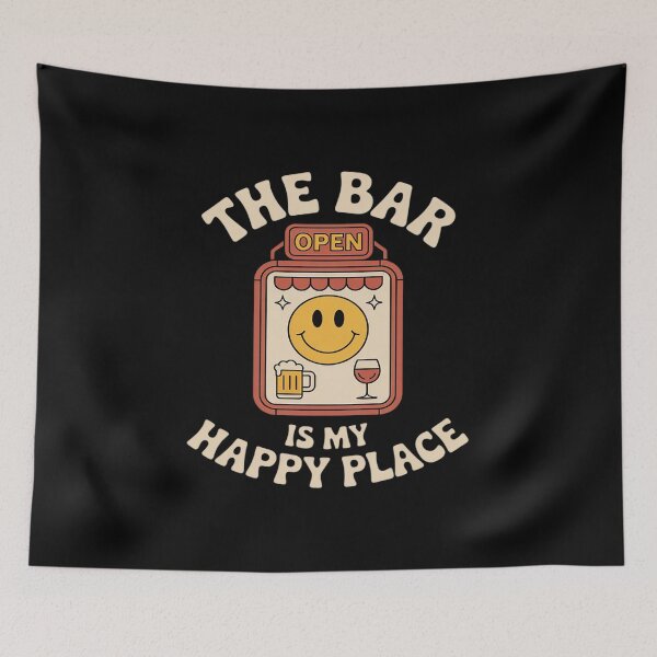 Item preview, The Bar Is My Happy Place Pub Sign designed and sold by Rotasiin.