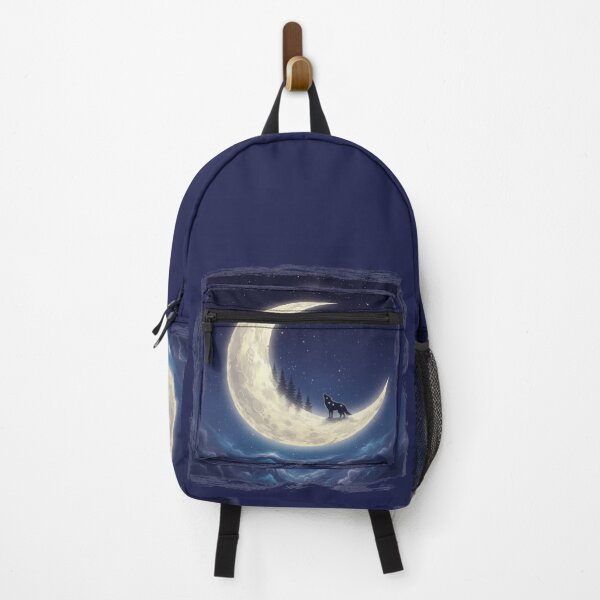 Item preview, Wolf howling at the moon – Mystical Night Sky Fantasy Art designed and sold by HumTumMe.