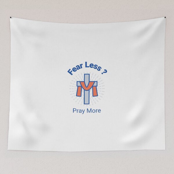 Item preview, Fear Less. Pray More uplifting Christian messages designed and sold by BandGTees.