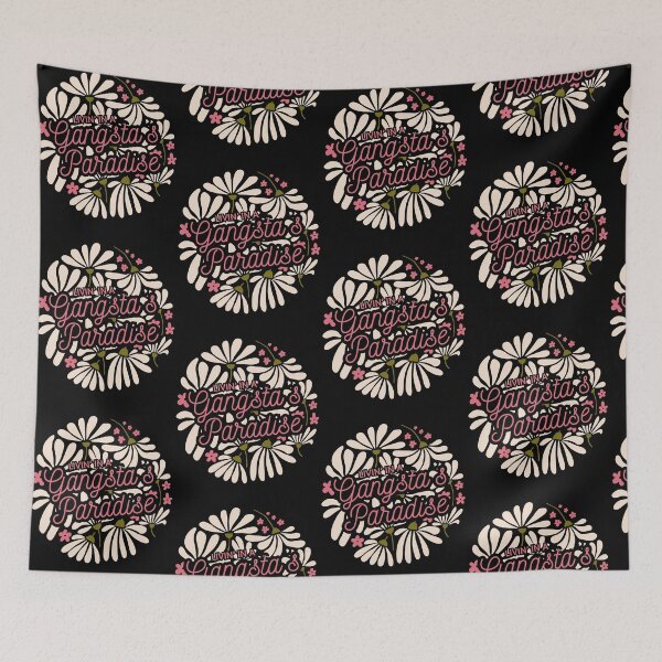 Item preview, Livin In A Gangstas Paradise Boho Flower Graphic designed and sold by pansak.