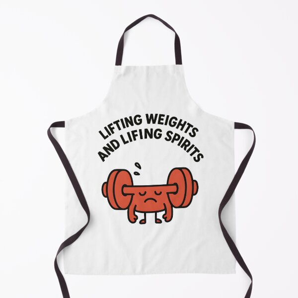 Item preview, Lifting Weights and Lifting Spirits Funny Gym T-Shirt Dumbbell Gift designed and sold by VectorVerseHub.