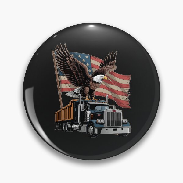 Item preview, American Flag 4th Of July Dump Truck Construction Vintage US designed and sold by procionartss.