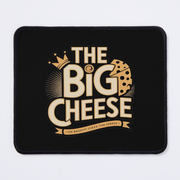 Item preview, The Big Cheese Typography Cheesy Humor designed and sold by Rotasiin.