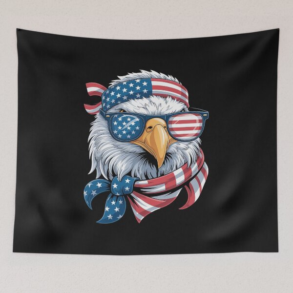 Item preview, American Flag Bald Eagle Patriotic Eagle 4th of July USA designed and sold by procionartss.