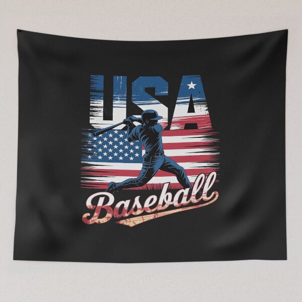 Item preview, American Flag Baseball 4th of July USA Support Team designed and sold by procionartss.