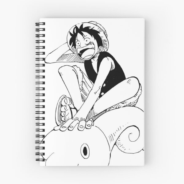 Item preview, One Piece Luffy Riding Go Merry | Classic Manga Panel Sticker & Merch designed and sold by Mangartist07.