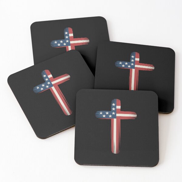 Item preview, American Flag Brush Cross Premium designed and sold by procionartss.